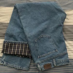 L.L.Bean Men’s Relaxed Fit Lined Jeans 46x36